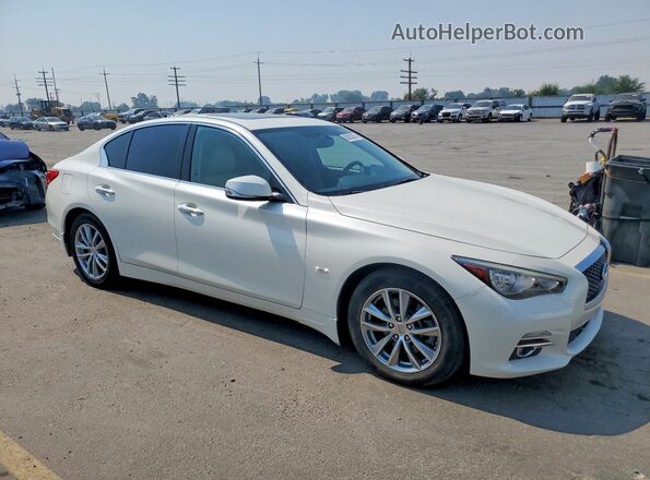JN1EV7AP1HM743320 2017 INFINITI Q50 White Przód prawy