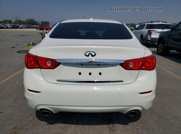 JN1EV7AP1HM743320 2017 INFINITI Q50 White Widok z tyłu