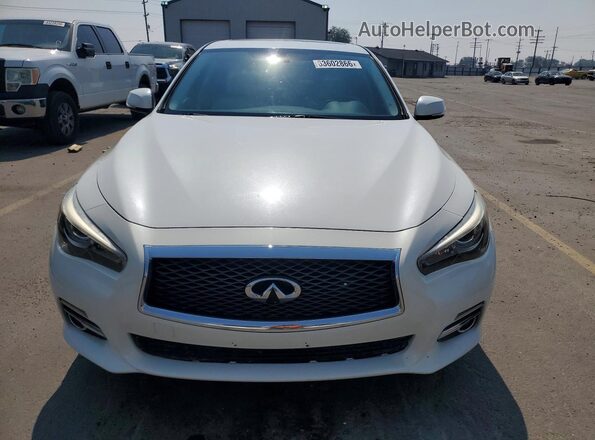 JN1EV7AP1HM743320 2017 INFINITI Q50 White Widok z przodu
