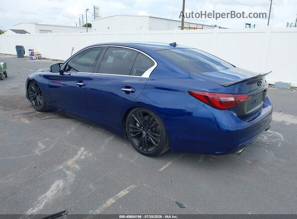 JN1EV7AP1JM357728 2018 INFINITI Q50 Blue უკანა მარცხენა
