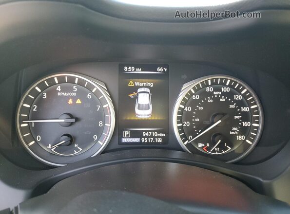 JN1EV7AP1JM361312 2018 INFINITI Q50 White Սարքավորումների վահանակի տեսք