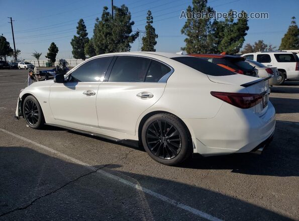 JN1EV7AP1JM361312 2018 INFINITI Q50 White Հետևի ձախ