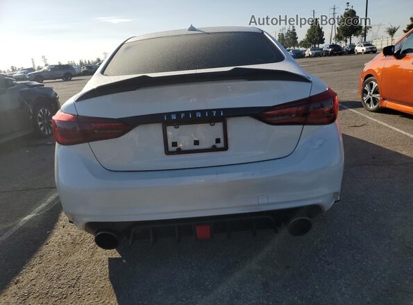 JN1EV7AP1JM361312 2018 INFINITI Q50 White Հետևի տեսք