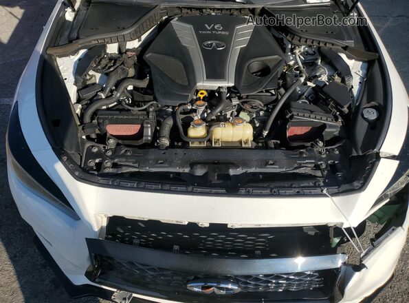 JN1EV7AP1JM361312 2018 INFINITI Q50 White Սալոնի հետևի տեսք