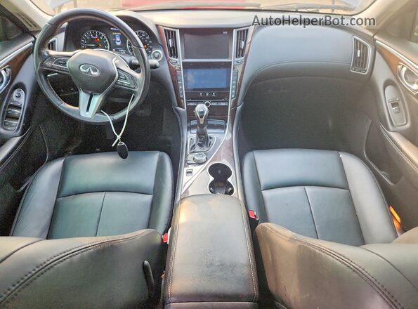 JN1EV7AP1JM361861 2018 INFINITI Q50 Gray Вид панелі приладів