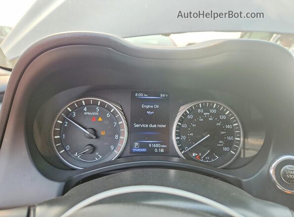 JN1EV7AP1JM361861 2018 INFINITI Q50 Gray Вид щитка приладів