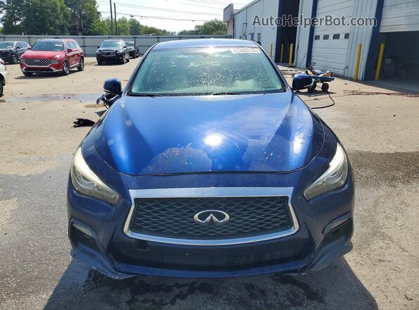 JN1EV7AP1JM590704 2018 INFINITI Q50 Blue Դիմացի տեսք
