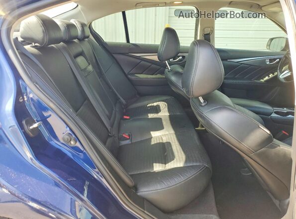 JN1EV7AP1JM590704 2018 INFINITI Q50 Blue Հետևի նստատեղերի տեսք