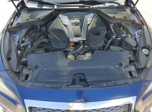 JN1EV7AP1JM590704 2018 INFINITI Q50 Blue Սալոնի հետևի տեսք