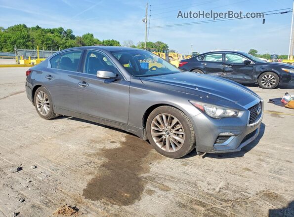 JN1EV7AP1KM518192 2019 INFINITI Q50 Gray Front right