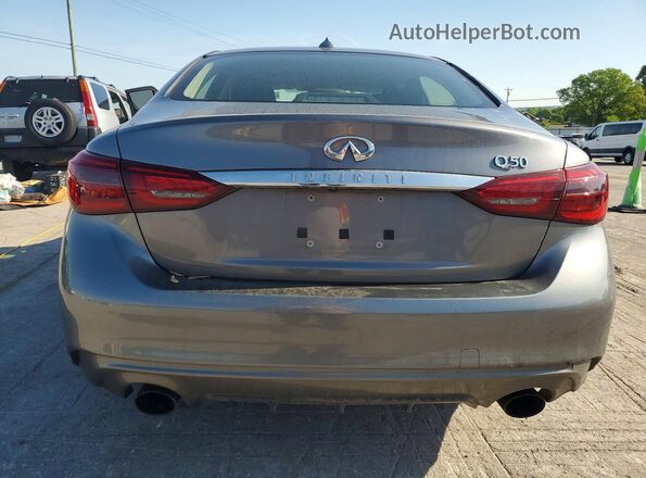 JN1EV7AP1KM518192 2019 INFINITI Q50 Gray Rear view