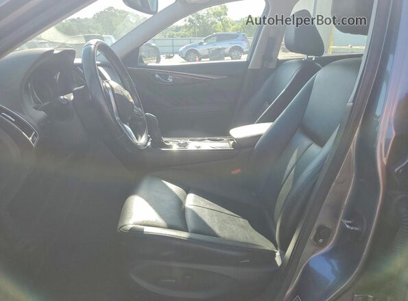 JN1EV7AP1KM518192 2019 INFINITI Q50 Gray Front interior view
