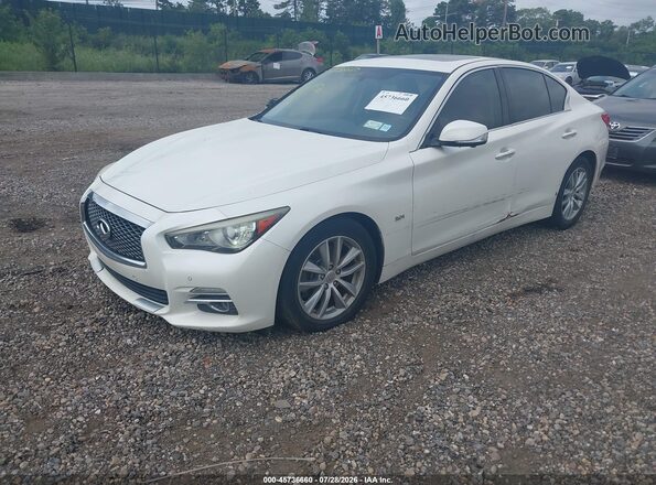 JN1EV7AP2GM300494 2016 INFINITI Q50 White Առջևի ձախ երեք քառորդ տեսարան