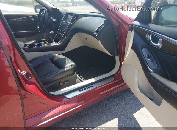 JN1EV7AP2GM301967 2016 INFINITI Q50 Red Սալոնի դիմացի տեսք
