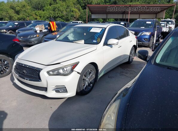 JN1EV7AP2HM744265 2017 INFINITI Q50 Белый Передняя левая четверть