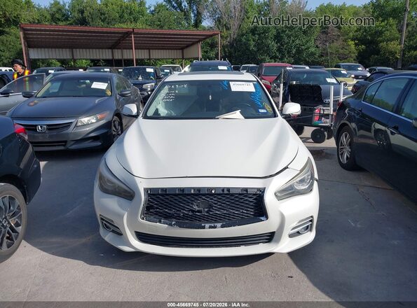 JN1EV7AP2HM744265 2017 INFINITI Q50 Белый Вид щитка приборов
