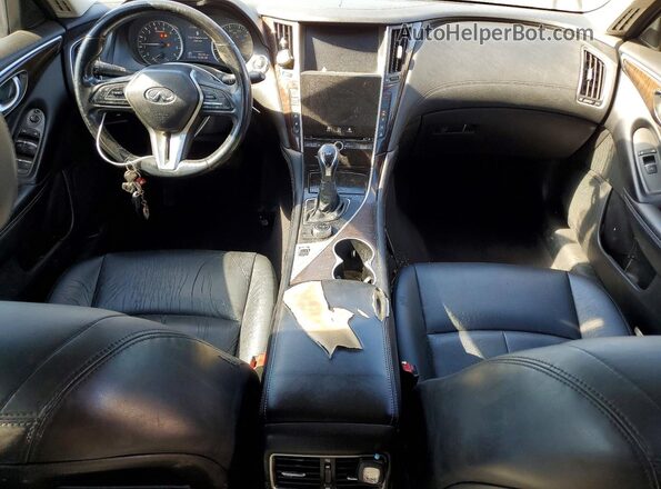 JN1EV7AP2JM357012 2018 INFINITI Q50 Black Առջևի վահանակի տեսք