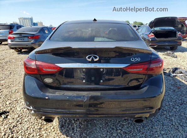 JN1EV7AP2JM357012 2018 INFINITI Q50 Black Հետևի տեսք