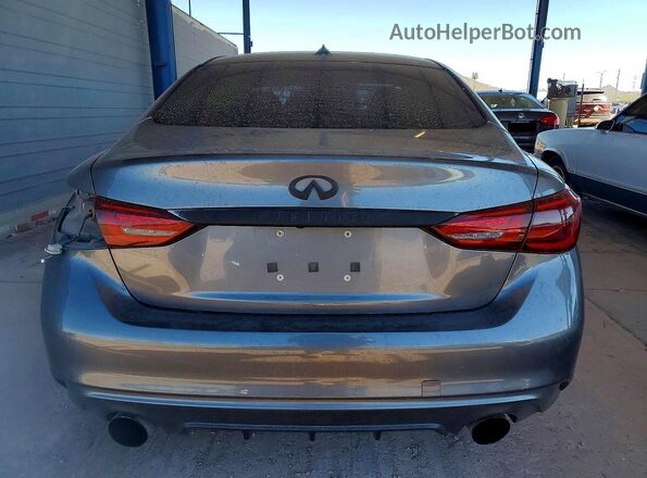 JN1EV7AP2JM361688 2018 INFINITI Q50 Gray უკანა ხედი