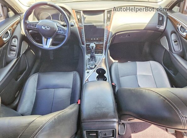 JN1EV7AP2JM362758 2018 INFINITI Q50 White Առջևի վահանակի տեսք