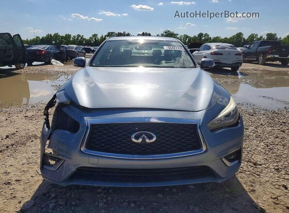 JN1EV7AP2JM364350 2018 INFINITI Q50 Blue Вид спереду