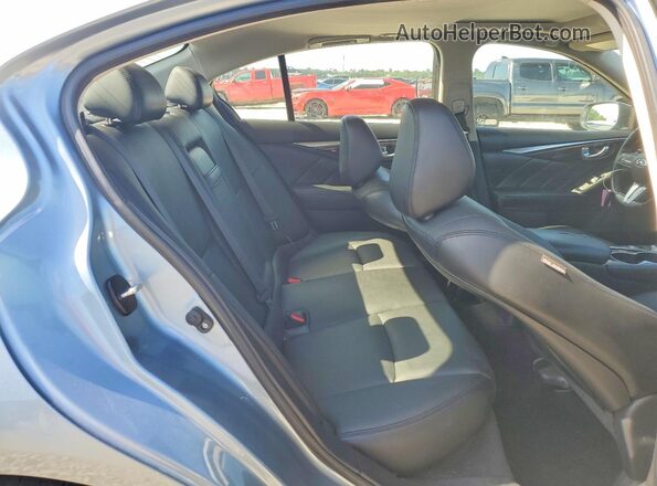 JN1EV7AP2JM364350 2018 INFINITI Q50 Blue Вид задніх сидінь