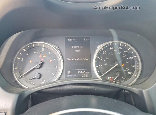 JN1EV7AP2JM364350 2018 INFINITI Q50 Blue Вид щитка приладів