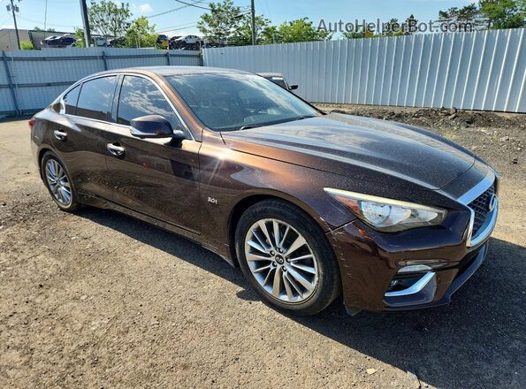 JN1EV7AP2JM590596 2018 INFINITI Q50 Brown წინა მარჯვენა