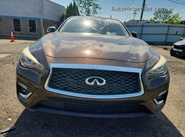 JN1EV7AP2JM590596 2018 INFINITI Q50 Brown წინა ხედი
