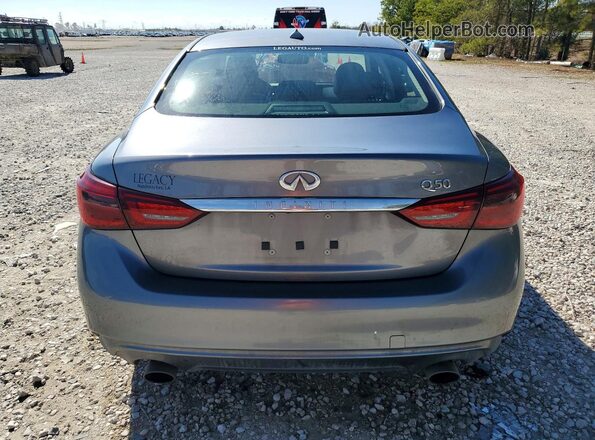 JN1EV7AP2KM517942 2019 INFINITI Q50 Gray Rear view