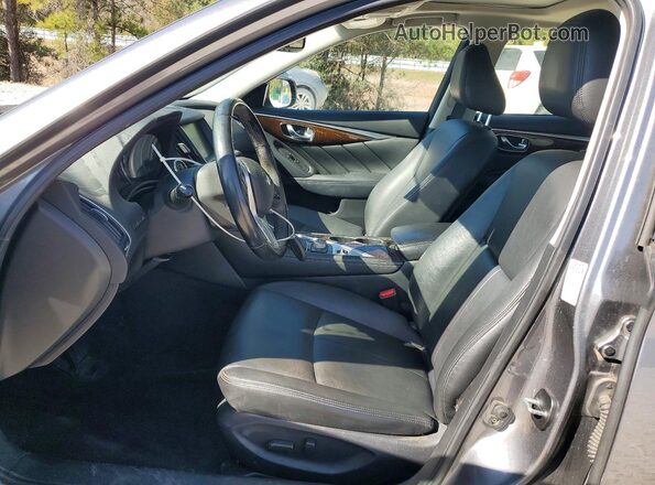 JN1EV7AP2KM517942 2019 INFINITI Q50 Gray Front interior view