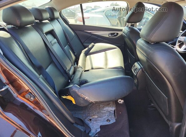JN1EV7AP2LM200602 2020 INFINITI Q50 Brown Vista de los asientos traseros