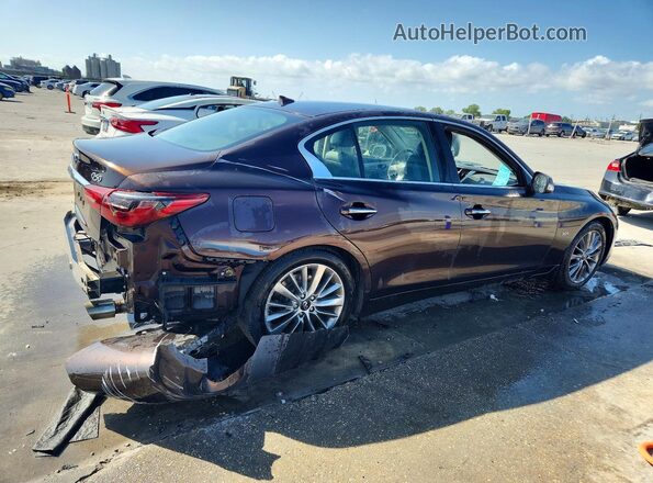 JN1EV7AP2LM200602 2020 INFINITI Q50 Brown Trasero derecho