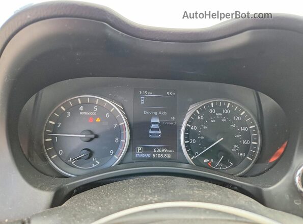 JN1EV7AP2LM207145 2020 INFINITI Q50 Silver Սարքավորումների վահանակի տեսք