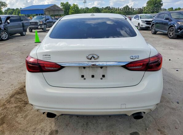 JN1EV7AP2LM207419 2020 INFINITI Q50 White Rear view