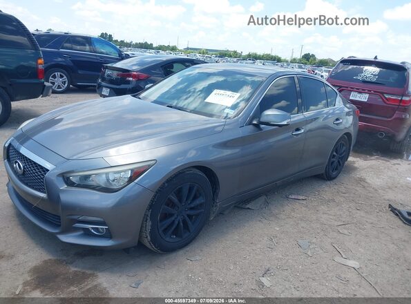 JN1EV7AP3GM304022 2016 INFINITI Q50 Gray Front left