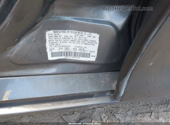 JN1EV7AP3GM304022 2016 INFINITI Q50 Gray Engine compartment view