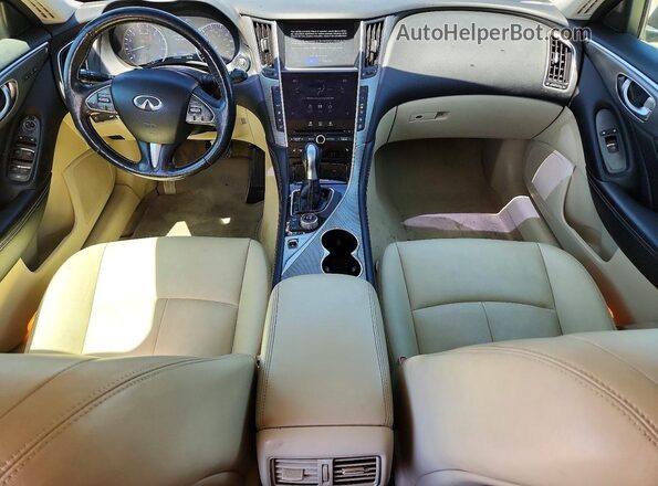 JN1EV7AP3GM305994 2016 INFINITI Q50 Black Առջևի վահանակի տեսք