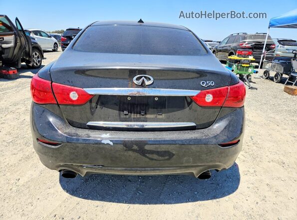 JN1EV7AP3GM305994 2016 INFINITI Q50 Black Հետևի տեսք