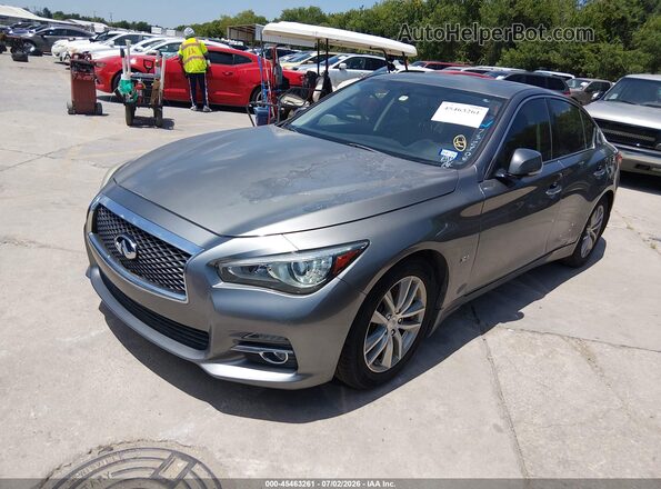 JN1EV7AP3HM732108 2017 INFINITI Q50 Gray Front left