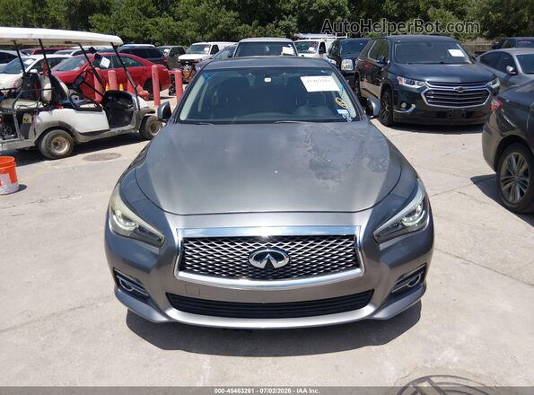JN1EV7AP3HM732108 2017 INFINITI Q50 Gray Instrument cluster view