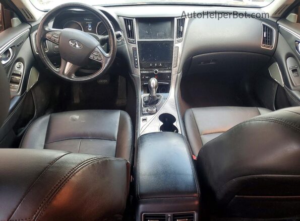 JN1EV7AP3HM733436 2017 INFINITI Q50 Черный Вид панели приборов