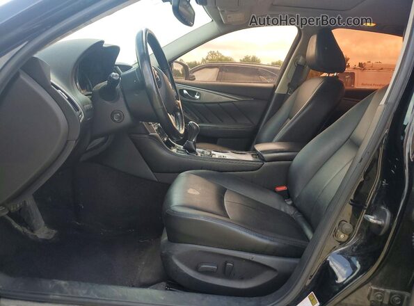 JN1EV7AP3HM733436 2017 INFINITI Q50 Черный Вид салона спереди