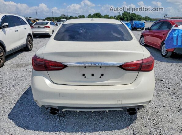 JN1EV7AP3JM360503 2018 INFINITI Q50 White Вид ззаду