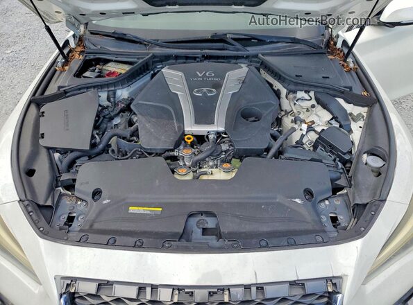 JN1EV7AP3JM360503 2018 INFINITI Q50 White Вид задньої частини салону