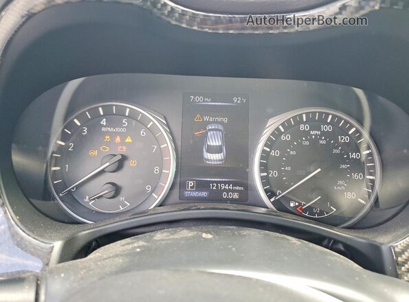 JN1EV7AP3JM360503 2018 INFINITI Q50 White Вид щитка приладів