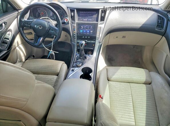 JN1EV7AP3JM360503 2018 INFINITI Q50 White Вид панелі приладів