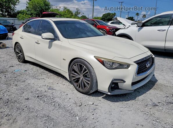 JN1EV7AP3JM360503 2018 INFINITI Q50 White Передня права чверть