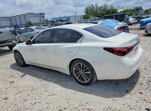 JN1EV7AP3JM591336 2018 INFINITI Q50 White უკანა მარცხენა