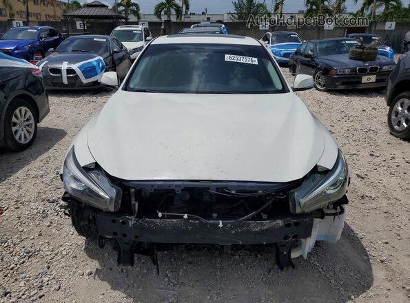 JN1EV7AP3JM591336 2018 INFINITI Q50 White წინა ხედი